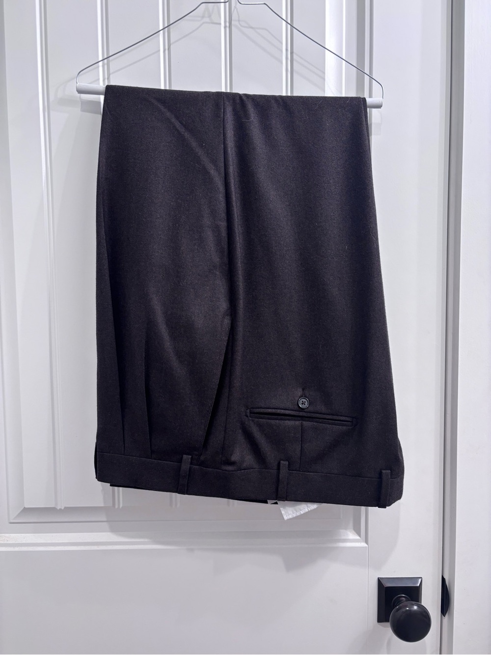 Men's Black Dress Pants - Sleek Tailored Finish
